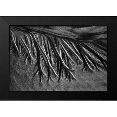 Texture Sand II Black Modern Wood Framed Art Print by Peterson, Lee