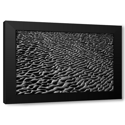 Texture Sand VI Black Modern Wood Framed Art Print by Peterson, Lee