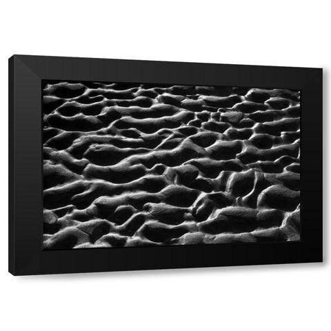 Texture Sand VII Black Modern Wood Framed Art Print by Peterson, Lee
