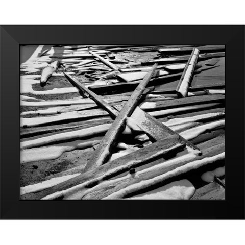 Tahoe Snow II Black Modern Wood Framed Art Print by Peterson, Lee