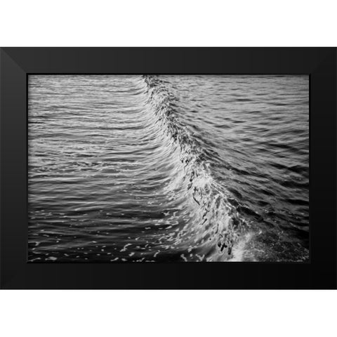 Wave II Black Modern Wood Framed Art Print by Peterson, Lee