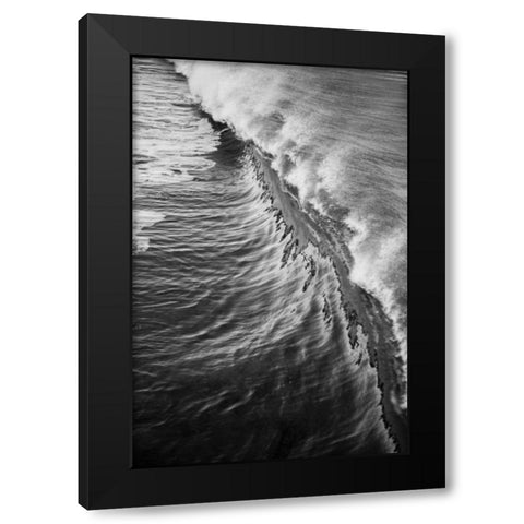 Wave III Black Modern Wood Framed Art Print with Double Matting by Peterson, Lee