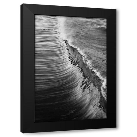 Wave IV Black Modern Wood Framed Art Print with Double Matting by Peterson, Lee