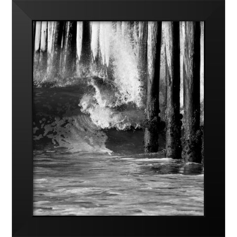 Wave VI Black Modern Wood Framed Art Print by Peterson, Lee