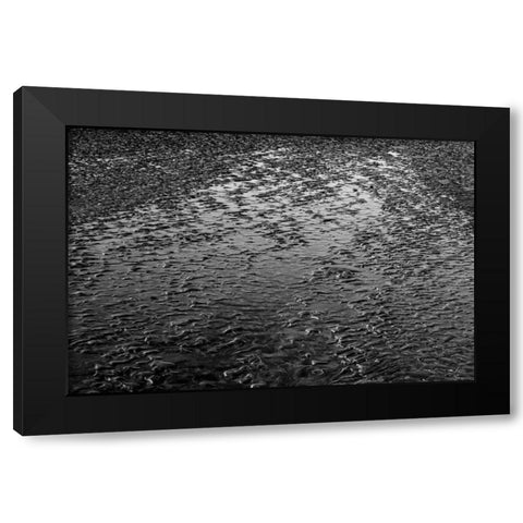 Beach Reflection I Black Modern Wood Framed Art Print by Peterson, Lee