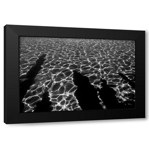 Wave Black Modern Wood Framed Art Print by Peterson, Lee