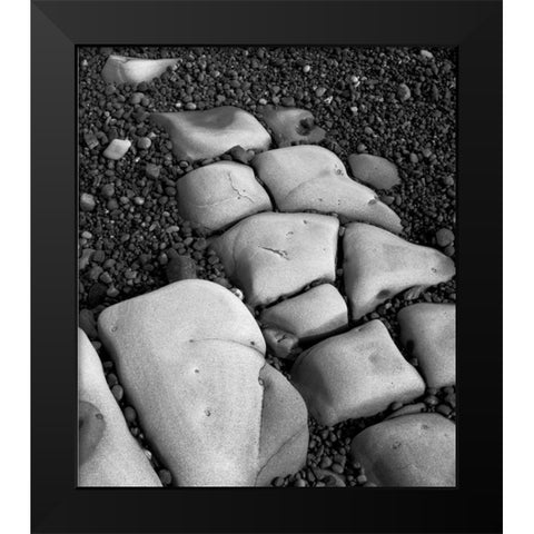 Rocks I Black Modern Wood Framed Art Print by Peterson, Lee