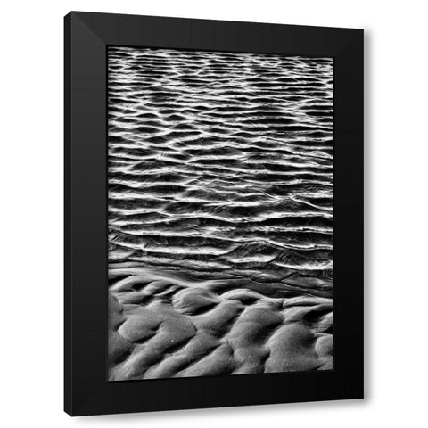 Texture Sand IX Black Modern Wood Framed Art Print by Peterson, Lee