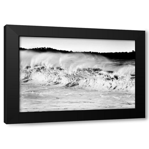 Carmel Waves II Black Modern Wood Framed Art Print by Peterson, Lee