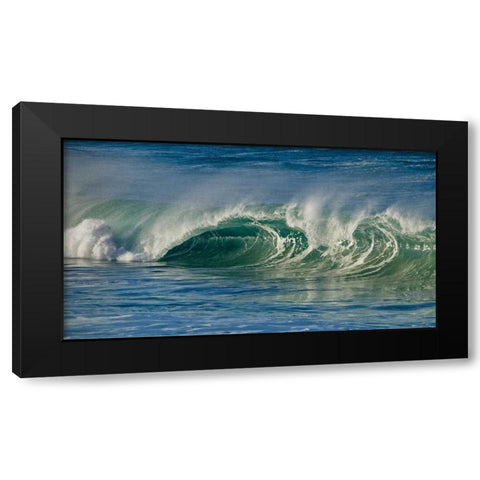 Ocean Waves I Black Modern Wood Framed Art Print by Peterson, Lee