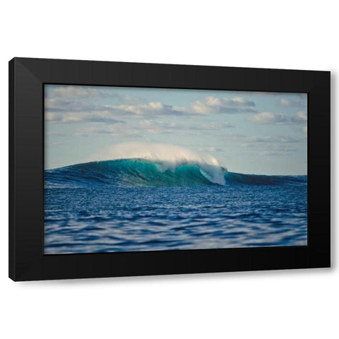 Ocean Waves II Black Modern Wood Framed Art Print by Peterson, Lee