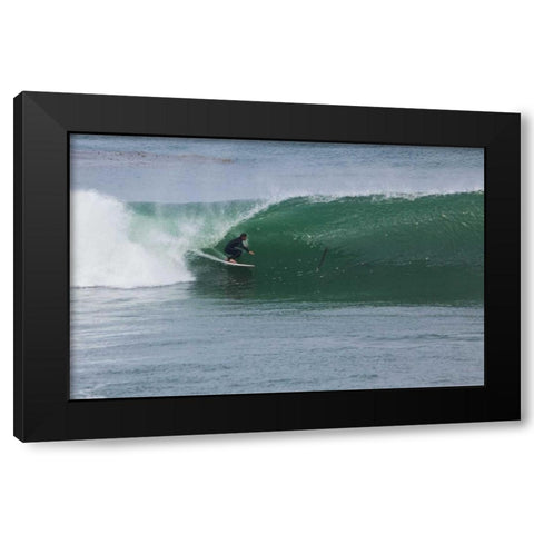 Surfing VI Black Modern Wood Framed Art Print with Double Matting by Peterson, Lee