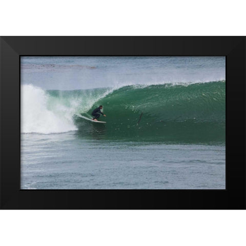 Surfing VI Black Modern Wood Framed Art Print by Peterson, Lee