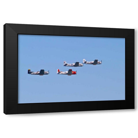 Air Show I Black Modern Wood Framed Art Print by Peterson, Lee
