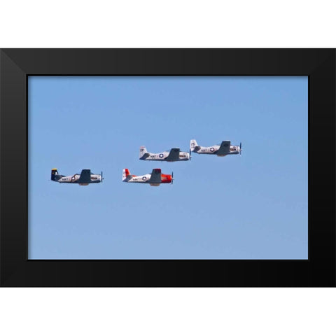 Air Show I Black Modern Wood Framed Art Print by Peterson, Lee