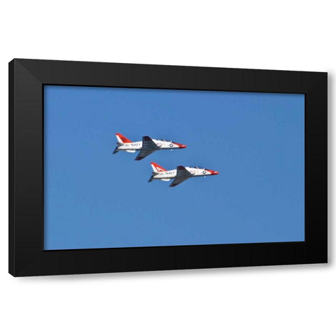 Air Show II Black Modern Wood Framed Art Print with Double Matting by Peterson, Lee