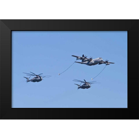 Air Show III Black Modern Wood Framed Art Print by Peterson, Lee