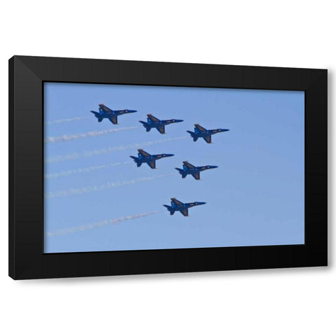 Air Show IV Black Modern Wood Framed Art Print by Peterson, Lee
