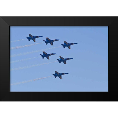 Air Show IV Black Modern Wood Framed Art Print by Peterson, Lee