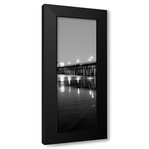 Pier Night Panel I Black Modern Wood Framed Art Print by Peterson, Lee