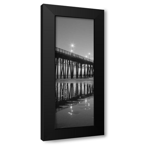 Pier Night Panel II Black Modern Wood Framed Art Print by Peterson, Lee
