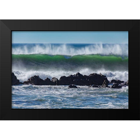 North Cayucos II Black Modern Wood Framed Art Print by Peterson, Lee