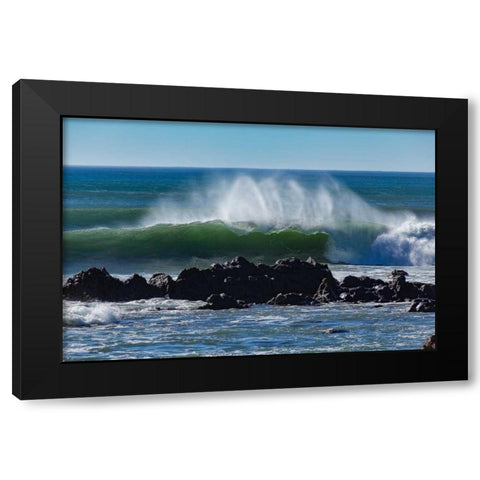 North Cayucos III Black Modern Wood Framed Art Print with Double Matting by Peterson, Lee