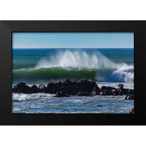 North Cayucos III Black Modern Wood Framed Art Print by Peterson, Lee