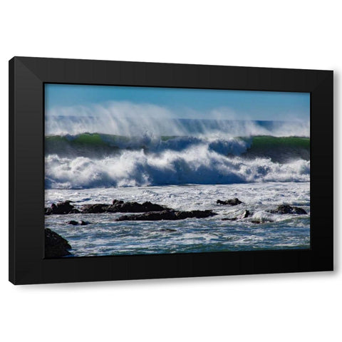 North Cayucos V Black Modern Wood Framed Art Print by Peterson, Lee