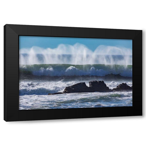 North Cayucos VI Black Modern Wood Framed Art Print by Peterson, Lee