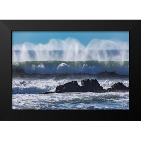 North Cayucos VI Black Modern Wood Framed Art Print by Peterson, Lee