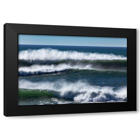 North Cayucos VIII Black Modern Wood Framed Art Print by Peterson, Lee