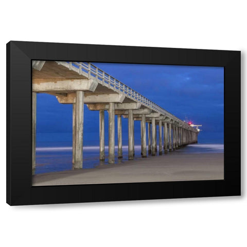 Scripps Pier II Black Modern Wood Framed Art Print by Peterson, Lee
