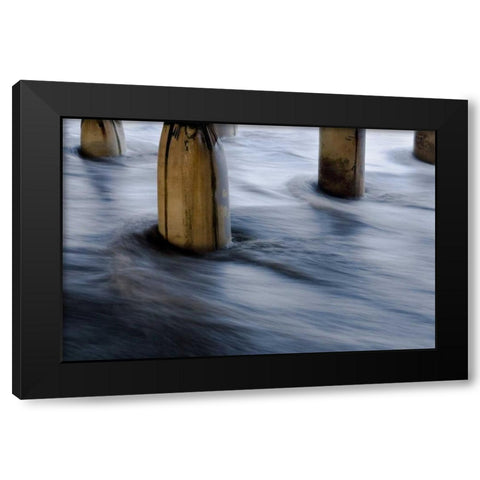 Crystal Pier Black Modern Wood Framed Art Print by Peterson, Lee