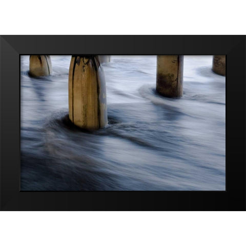 Crystal Pier Black Modern Wood Framed Art Print by Peterson, Lee