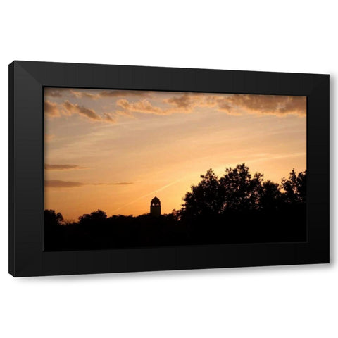 UV Sunset Black Modern Wood Framed Art Print with Double Matting by Putman, Tammy