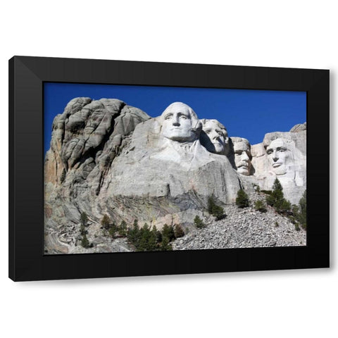 Mt. Rushmore I Black Modern Wood Framed Art Print by Putman, Tammy
