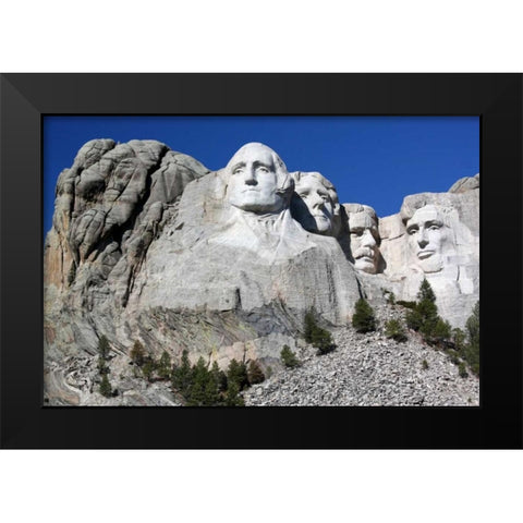 Mt. Rushmore I Black Modern Wood Framed Art Print by Putman, Tammy