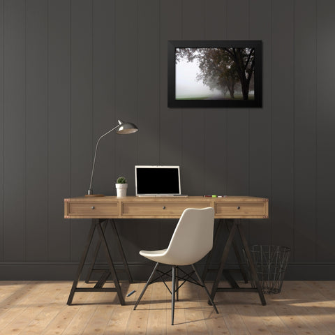 Foggy Trees III Black Modern Wood Framed Art Print by Putman, Tammy