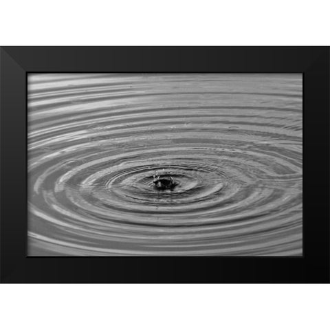 Ripples I Black Modern Wood Framed Art Print by Putman, Tammy