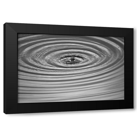Ripples II Black Modern Wood Framed Art Print by Putman, Tammy