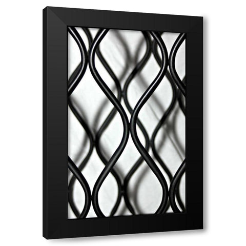 Curves I Black Modern Wood Framed Art Print with Double Matting by Putman, Tammy