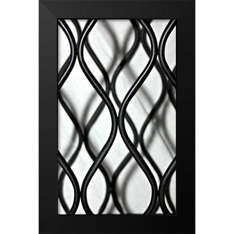 Curves I Black Modern Wood Framed Art Print by Putman, Tammy