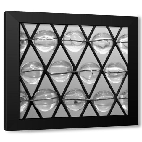 Beads I Black Modern Wood Framed Art Print by Putman, Tammy