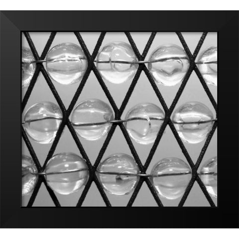 Beads I Black Modern Wood Framed Art Print by Putman, Tammy