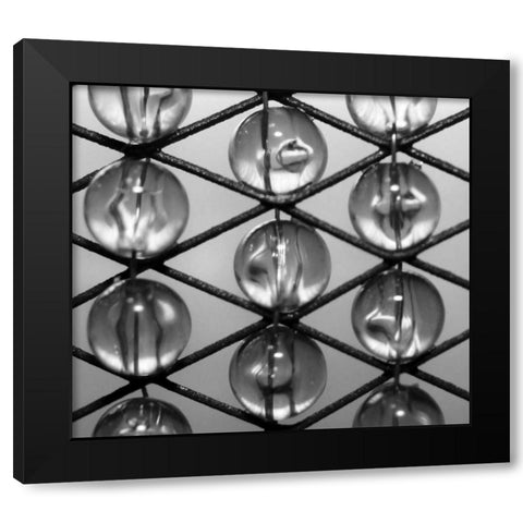 Beads II Black Modern Wood Framed Art Print by Putman, Tammy
