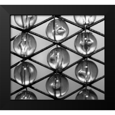 Beads II Black Modern Wood Framed Art Print by Putman, Tammy