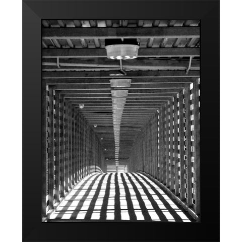 Freight Bridge I Black Modern Wood Framed Art Print by Putman, Tammy