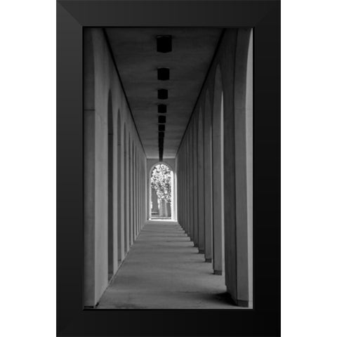 The Walkway Black Modern Wood Framed Art Print by Putman, Tammy