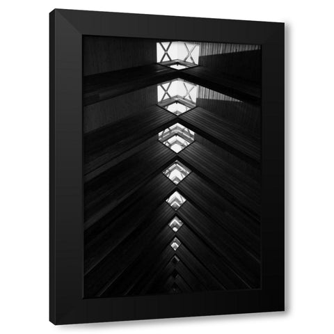 Diamond Ceiling I Black Modern Wood Framed Art Print with Double Matting by Putman, Tammy